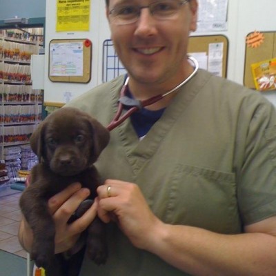 Vet with Puppy